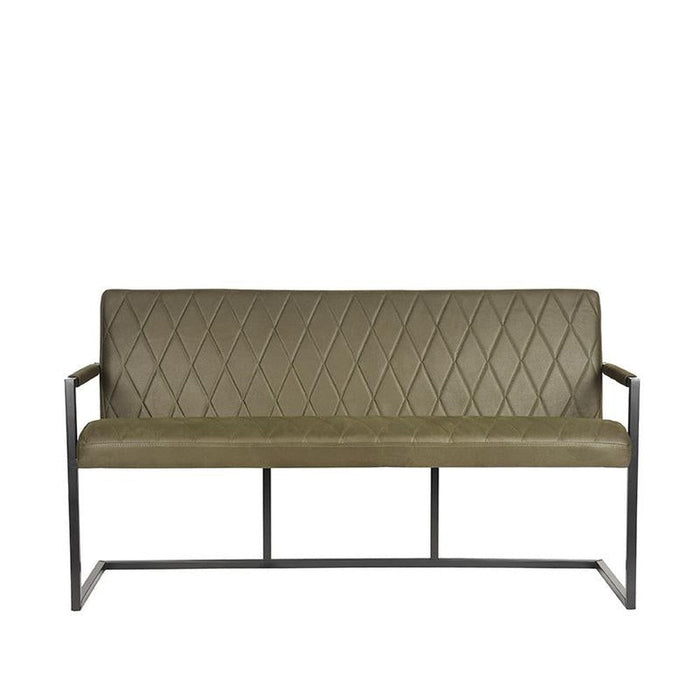 Label51 Eetkamerbank Denmark - Army green - Microfiber - 155 cm-Eetkamerbanken-LABEL51