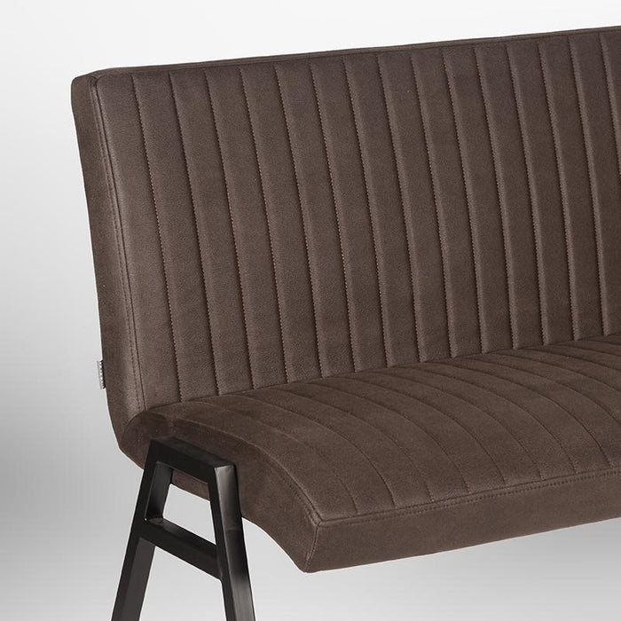 Label51 Eetkamerbank Matz - Antraciet - Microfiber - 145 cm-Eetkamerbanken-LABEL51