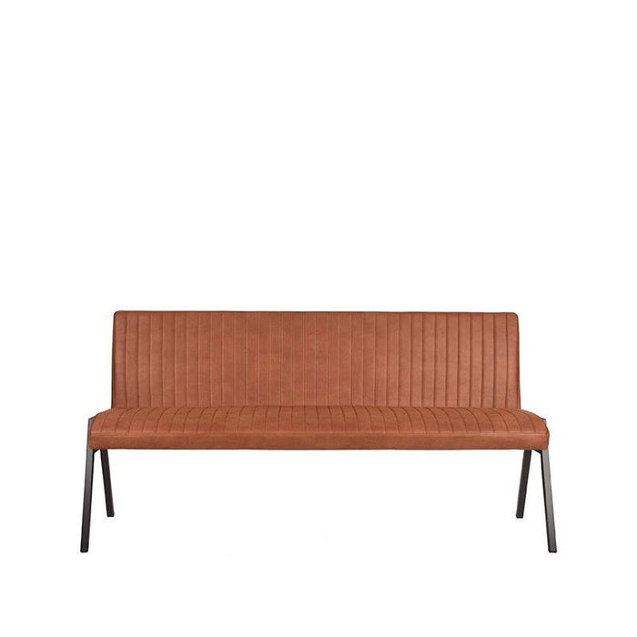 Label51 Eetkamerbank Matz - Cognac - Microfiber - 175 cm-Eetkamerbanken-LABEL51