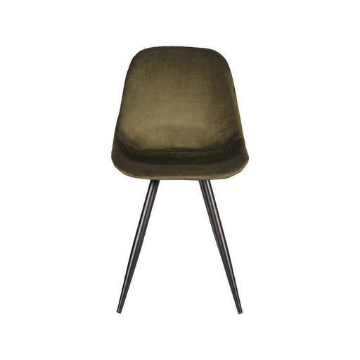 Label51 Eetkamerstoel Capri - Army green - Fluweel-Eetkamerstoelen-LABEL51