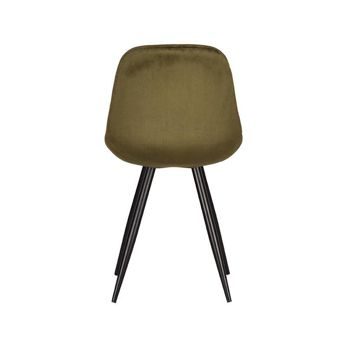 Label51 Eetkamerstoel Capri - Army green - Fluweel-Eetkamerstoelen-LABEL51