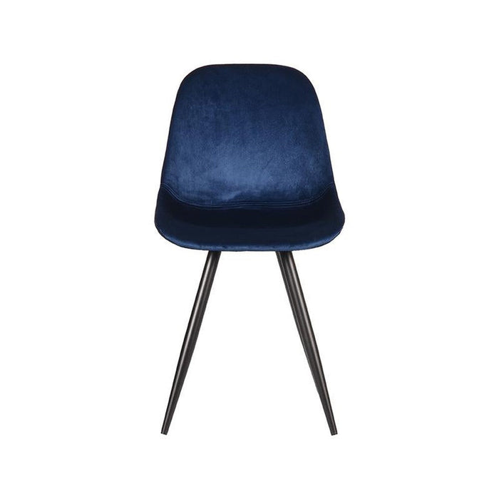 Label51 Eetkamerstoel Capri - Blauw - Fluweel-Eetkamerstoelen-LABEL51