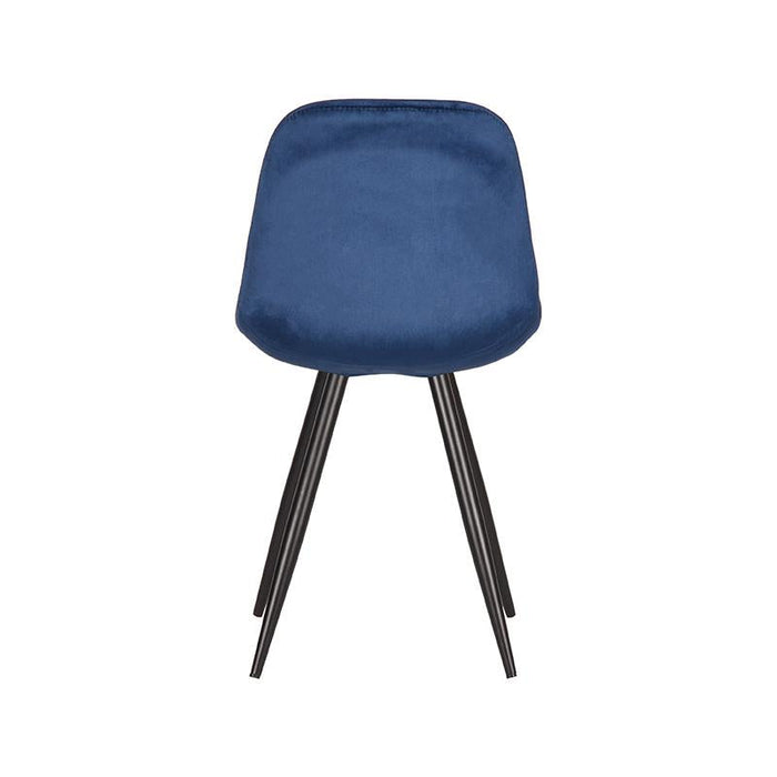Label51 Eetkamerstoel Capri - Blauw - Fluweel-Eetkamerstoelen-LABEL51