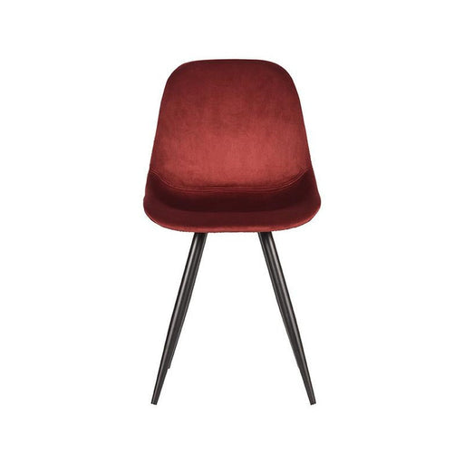Label51 Eetkamerstoel Capri - Rood - Fluweel-Eetkamerstoelen-LABEL51