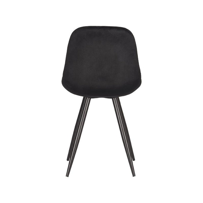 Label51 Eetkamerstoel Capri - Zwart - Fluweel-Eetkamerstoelen-LABEL51