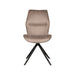 Label51 Eetkamerstoel Comfy 48x64x91 cm Taupe Suede-Eetkamerstoelen-LABEL51