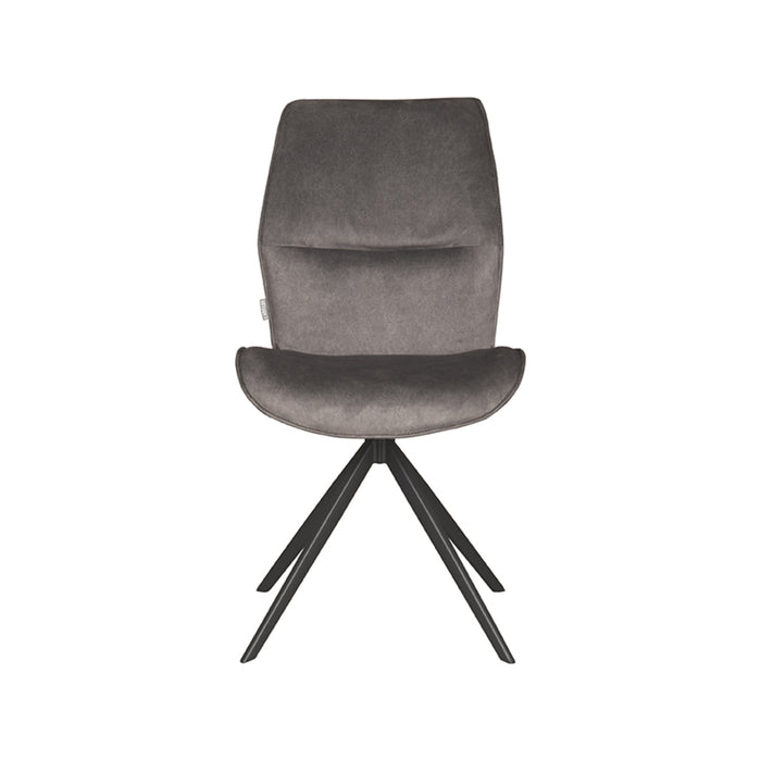 Label51 Eetkamerstoel Comfy - Antraciet - Cosmo - Zwart Onderstel-Eetkamerstoelen-LABEL51