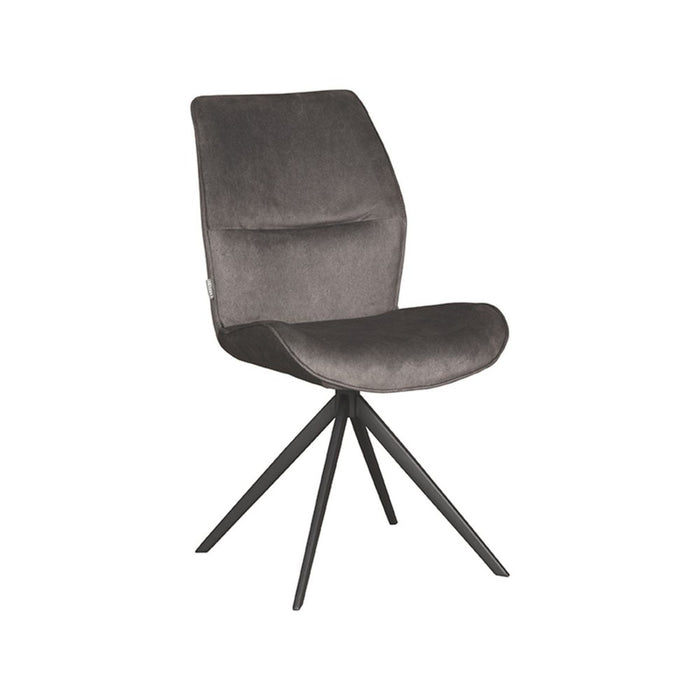 Label51 Eetkamerstoel Comfy - Antraciet - Cosmo - Zwart Onderstel-Eetkamerstoelen-LABEL51