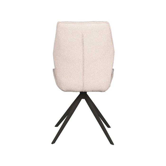 Label51 Eetkamerstoel Comfy | Naturel | Boucle | Zwarte poten-Eetkamerstoelen-LABEL51