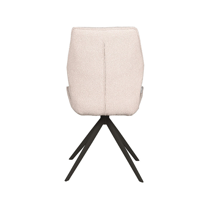 Label51 Eetkamerstoel Comfy | Naturel | Boucle | Zwarte poten-Eetkamerstoelen-LABEL51