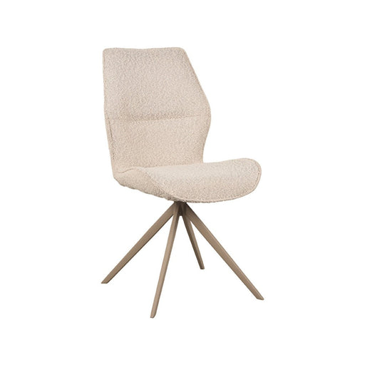 Label51 Eetkamerstoel Comfy | Taupe Metaal poten | Boucle-Eetkamerstoelen-LABEL51