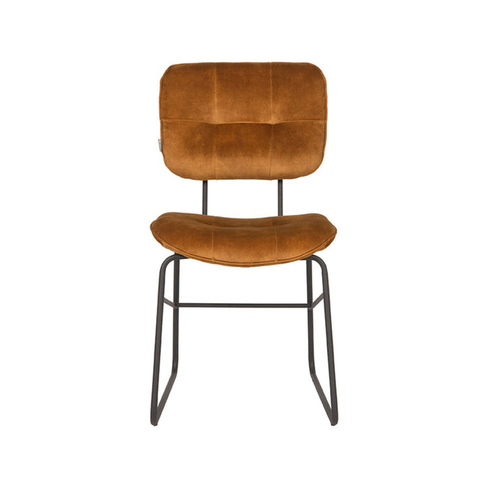 Label51 Eetkamerstoel Dez - Oker - Velours-Eetkamerstoelen-LABEL51