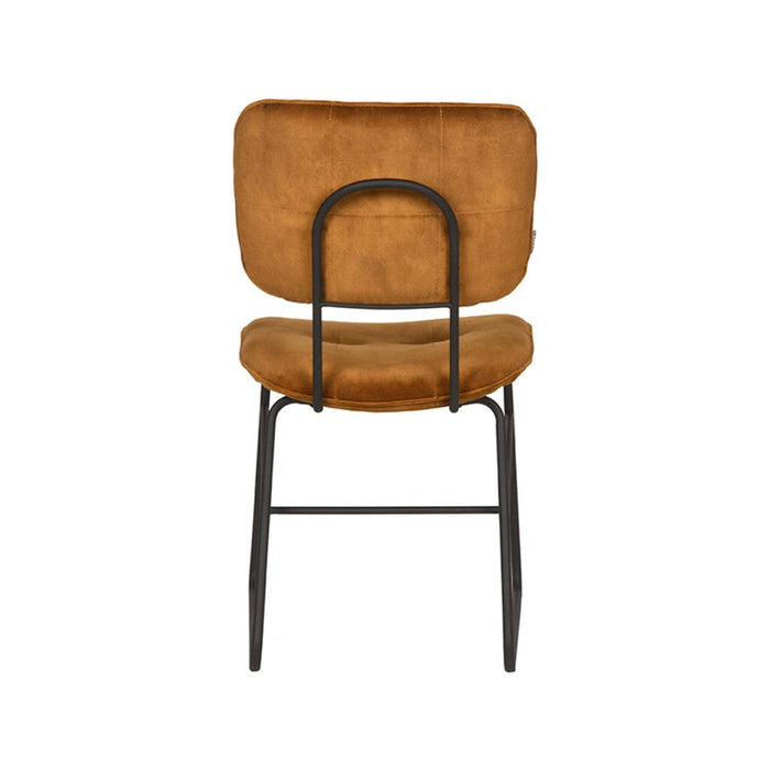 Label51 Eetkamerstoel Dez - Oker - Velours-Eetkamerstoelen-LABEL51