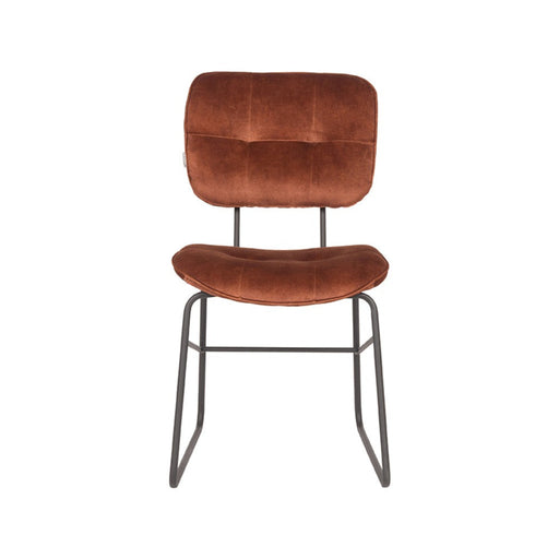 Label51 Eetkamerstoel Dez - Rust - Velours-Eetkamerstoelen-LABEL51