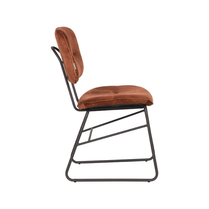 Label51 Eetkamerstoel Dez - Rust - Velours-Eetkamerstoelen-LABEL51