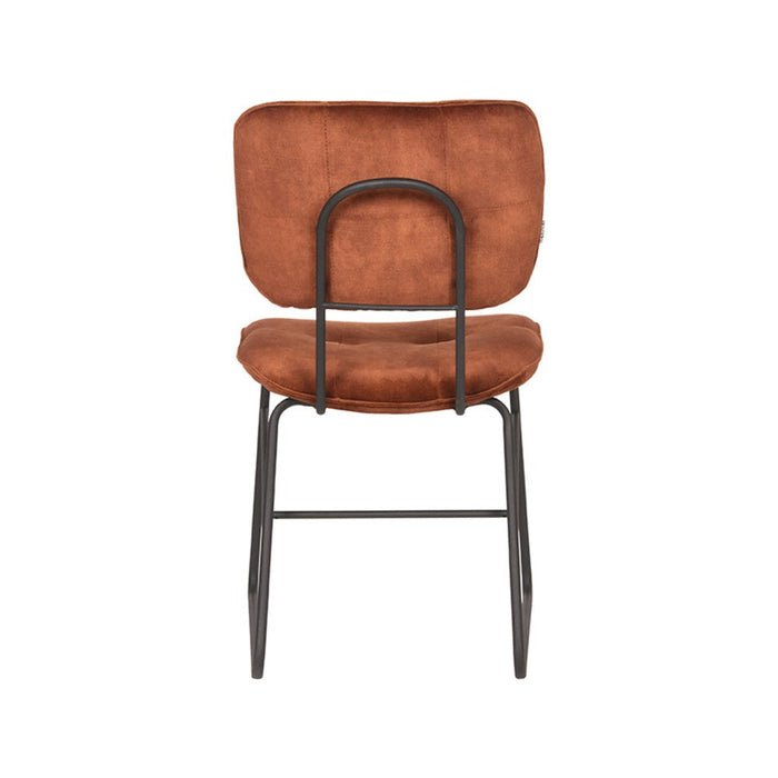 Label51 Eetkamerstoel Dez - Rust - Velours-Eetkamerstoelen-LABEL51