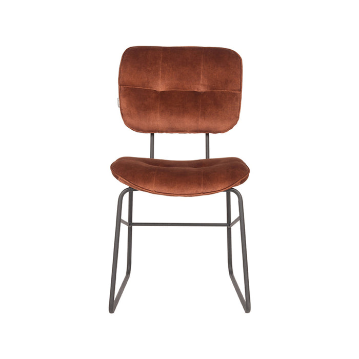 Label51 Eetkamerstoel Dez - Rust - Velours-Eetkamerstoelen-LABEL51