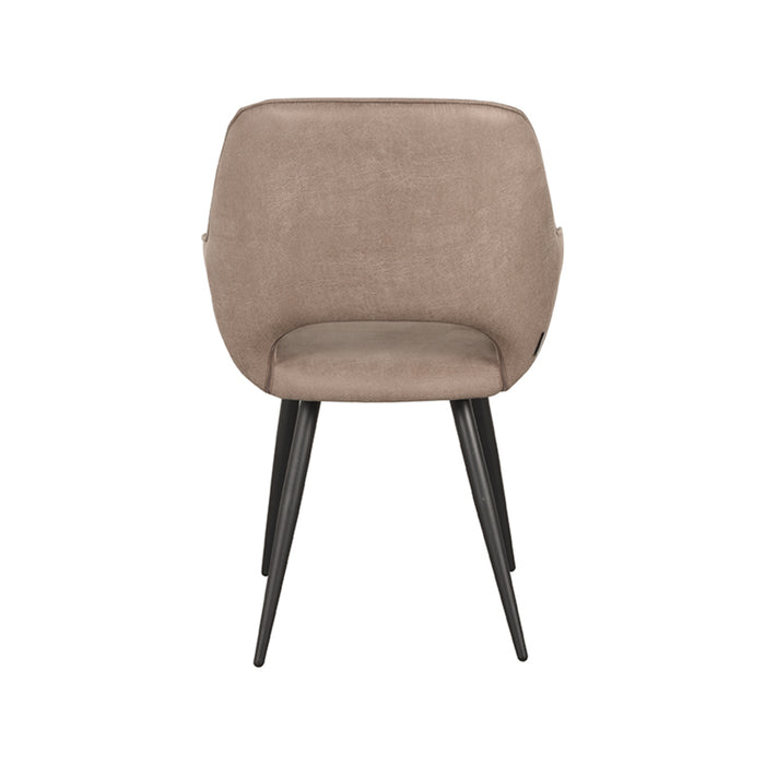Label51 Eetkamerstoel Fer 58x57x87 cm Suede Taupe-Eetkamerstoelen-LABEL51