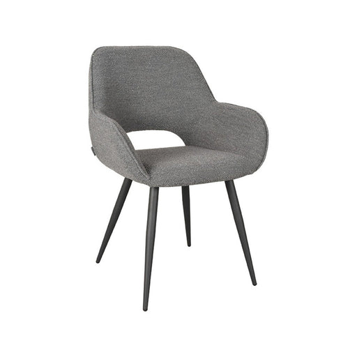 Label51 Eetkamerstoel Fer - Grijs - Boucle-Eetkamerstoelen-LABEL51