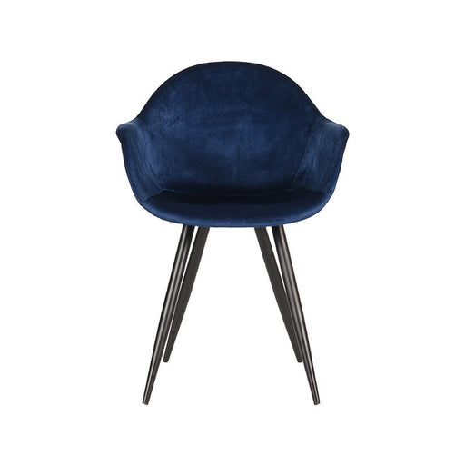 Label51 Eetkamerstoel Forli - Blauw - Fluweel-Eetkamerstoelen-LABEL51