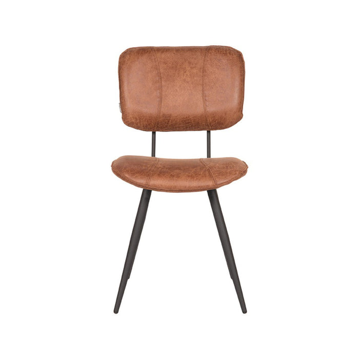 Label51 Eetkamerstoel Fos - Cognac - Leder-Eetkamerstoelen-LABEL51