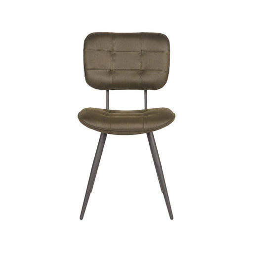 Label51 Eetkamerstoel Gus - Army green - Microfiber-Eetkamerstoelen-LABEL51