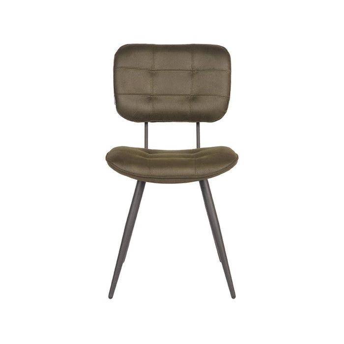 Label51 Eetkamerstoel Gus - Army green - Microfiber-Eetkamerstoelen-LABEL51