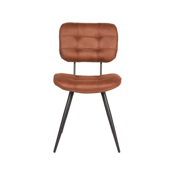 Label51 Eetkamerstoel Gus - Cognac - Microfiber-Eetkamerstoelen-LABEL51