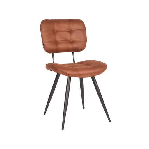 Label51 Eetkamerstoel Gus - Cognac - Microfiber-Eetkamerstoelen-LABEL51