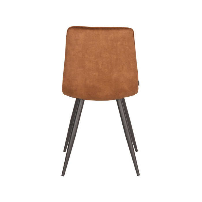 Label51 Eetkamerstoel Jelt - Oker - Velours-Eetkamerstoelen-LABEL51