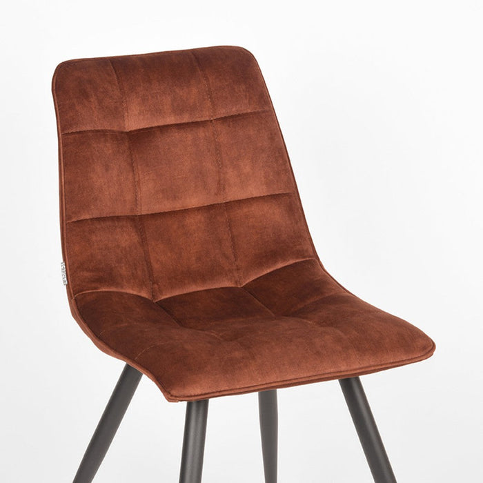 Label51 Eetkamerstoel Jelt - Rust - Velours-Eetkamerstoelen-LABEL51