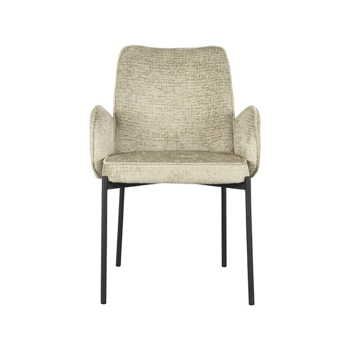 Label51 Eetkamerstoel Joni - Beige - Fluweel-Eetkamerstoelen-LABEL51