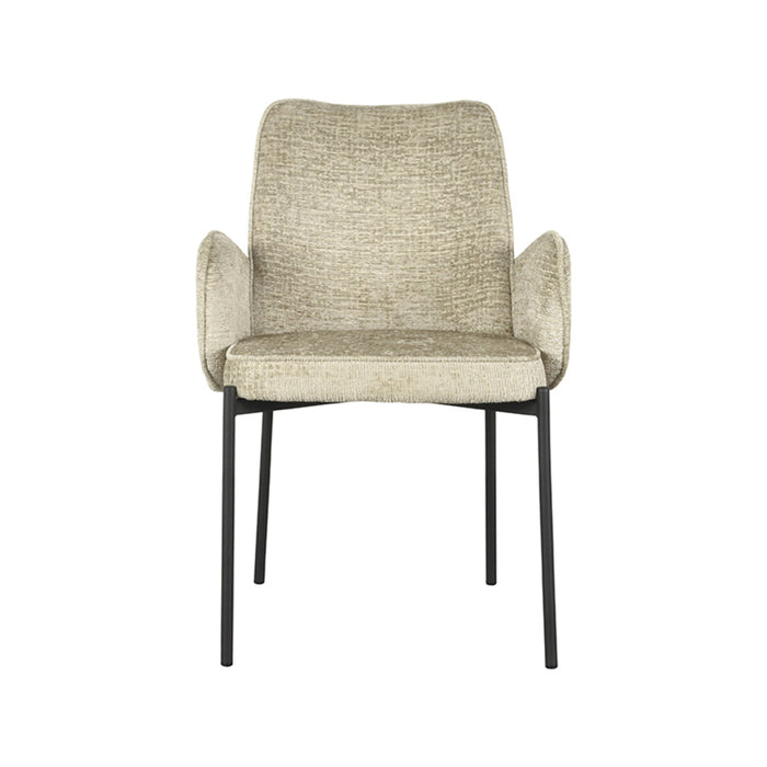 Label51 Eetkamerstoel Joni - Beige - Fluweel-Eetkamerstoelen-LABEL51