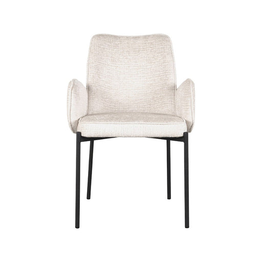 Label51 Eetkamerstoel Joni - crème - Fluweel-Eetkamerstoelen-LABEL51