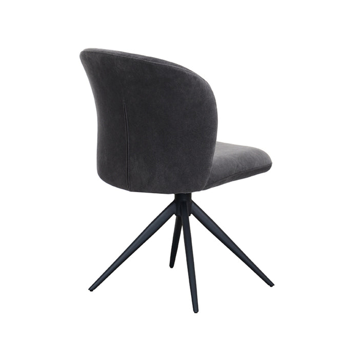 Label51 Eetkamerstoel Kimo | Antraciet | 360 ° | 50x54x87 cm-Eetkamerstoelen-LABEL51