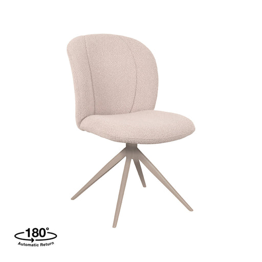 Label51 Eetkamerstoel Kimo| Naturel / Taupe | 360 ° | 50x54x87 cm | Taupe Poten-Eetkamerstoelen-LABEL51