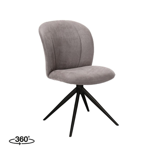 Label51 Eetkamerstoel Kimo | Taupe | 360 ° | 50x54x87 cm-Eetkamerstoelen-LABEL51