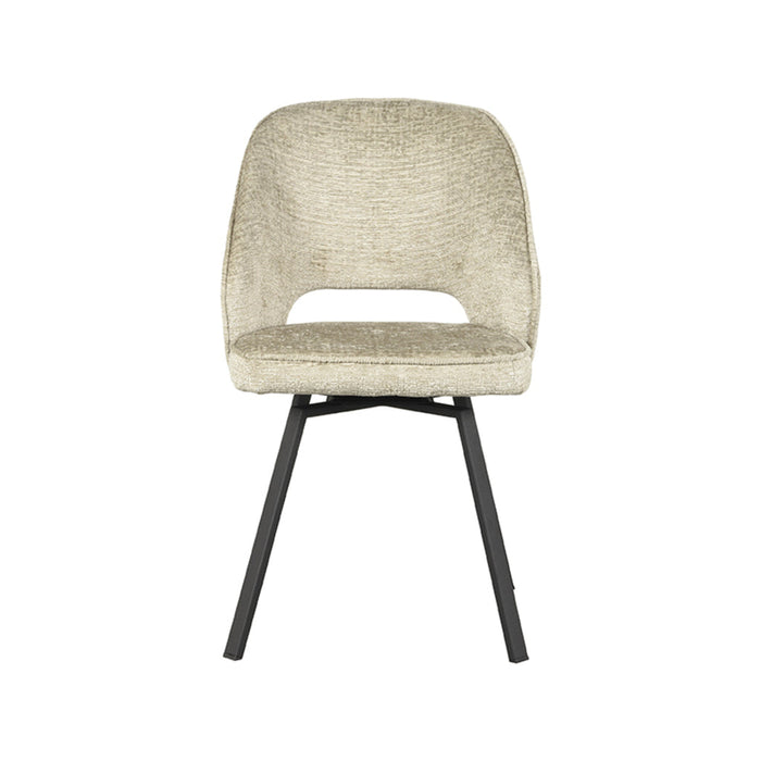 Label51 Eetkamerstoel Lewis - Beige - Fluweel-Eetkamerstoelen-LABEL51