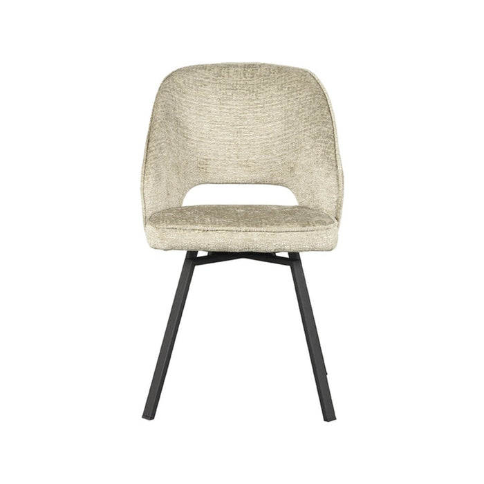 Label51 Eetkamerstoel Lewis - Beige - Fluweel-Eetkamerstoelen-LABEL51