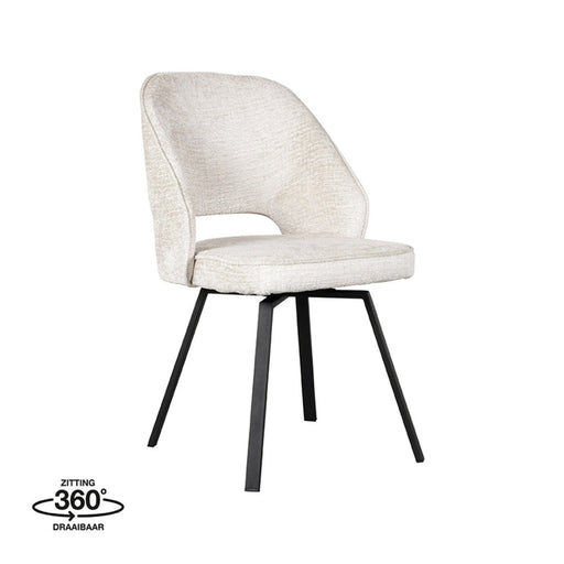 Label51 Eetkamerstoel Lewis - Beige - Fluweel-Eetkamerstoelen-LABEL51
