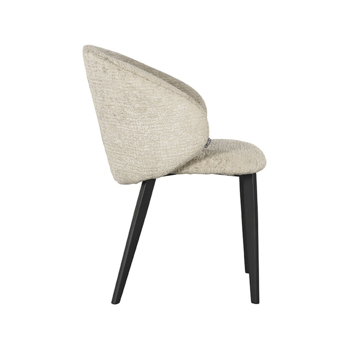 Label51 Eetkamerstoel Logan - Beige - Fluweel-Eetkamerstoelen-LABEL51