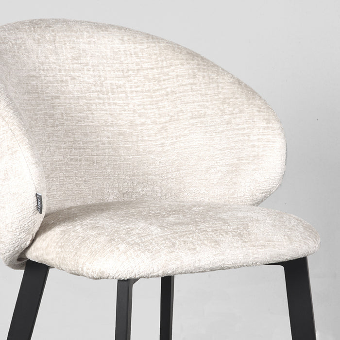 Label51 Eetkamerstoel Logan - crème - Micro Suede-Eetkamerstoelen-LABEL51