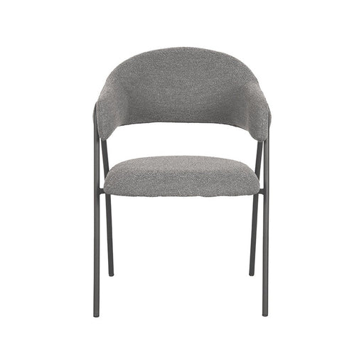 Label51 Eetkamerstoel Lowen - Grijs - Boucle-Eetkamerstoelen-LABEL51