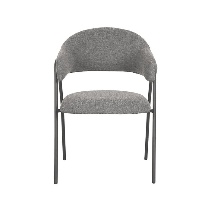 Label51 Eetkamerstoel Lowen - Grijs - Boucle-Eetkamerstoelen-LABEL51
