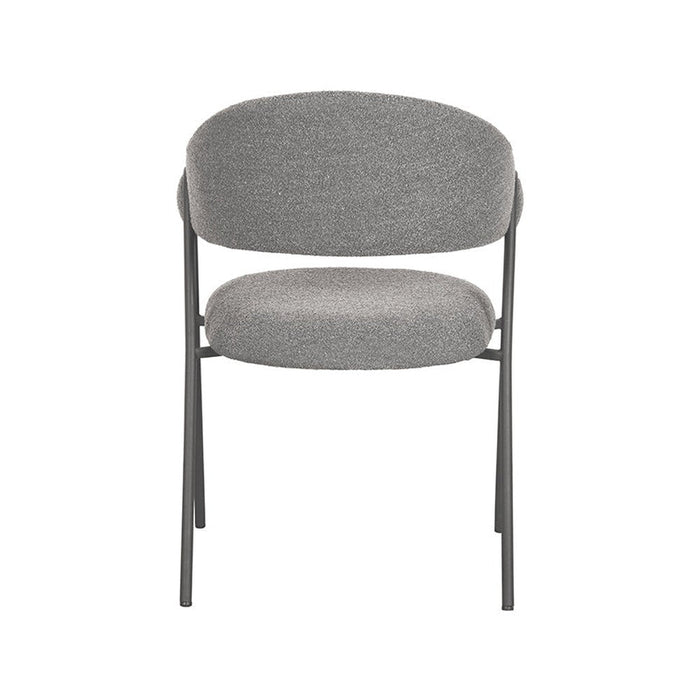 Label51 Eetkamerstoel Lowen - Grijs - Boucle-Eetkamerstoelen-LABEL51