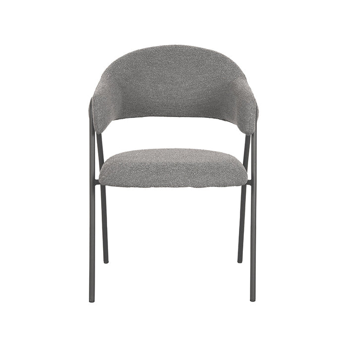 Label51 Eetkamerstoel Lowen - Grijs - Boucle-Eetkamerstoelen-LABEL51