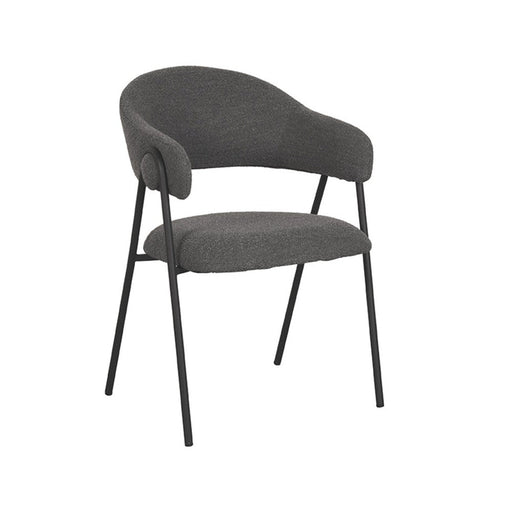 Label51 Eetkamerstoel Lowen - Grijs - Boucle-Eetkamerstoelen-LABEL51
