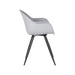 LABEL51 Eetkamerstoel Luca - Grijs - PP - Zwart Metalen Frame-Eetkamerstoelen-LABEL51