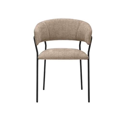 LABEL51 Eetkamerstoel Luuk - Clay - Elite - Zwart Metalen Frame-Eetkamerstoelen-LABEL51
