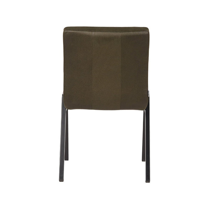 Label51 Eetkamerstoel Matz - Army green - Microfiber-Eetkamerstoelen-LABEL51
